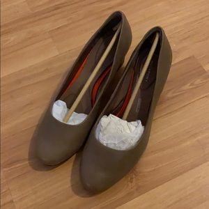 Brown Rockport Ballet Wedge